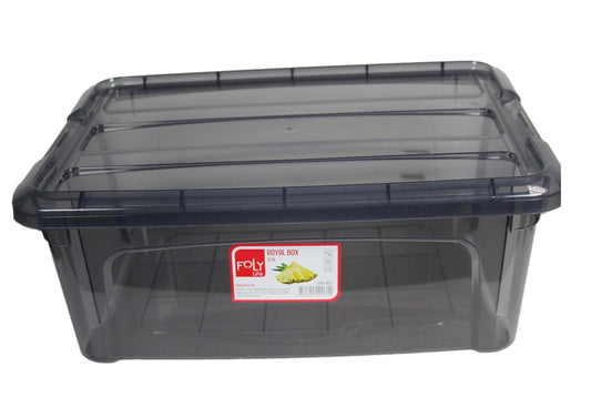 Poli Plastic Storage Box Black 12 Litre 40 cm BNM0612