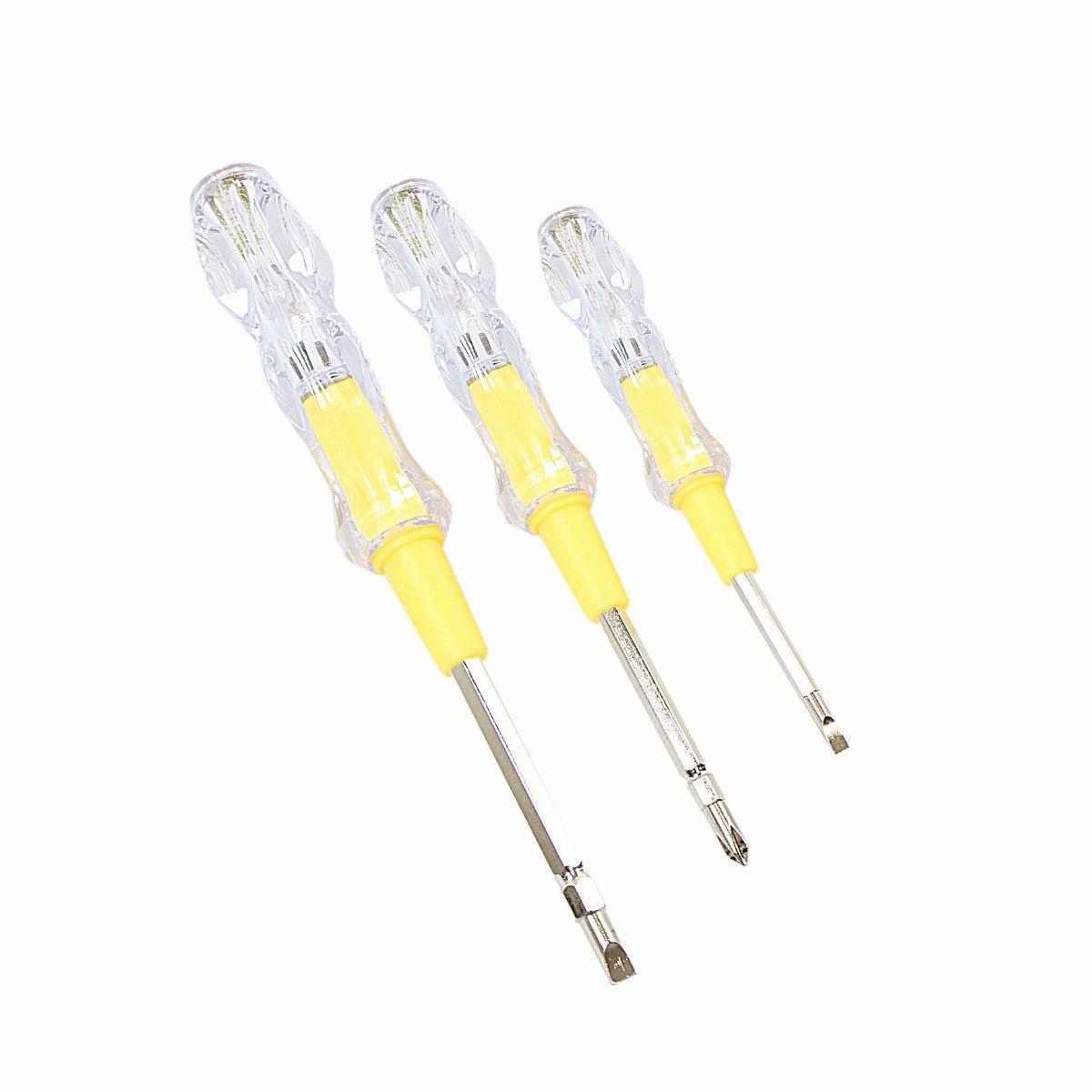 2 in 1 Electrical Tester Screwdriver Assorted Sizes Pack of 3 1022 A