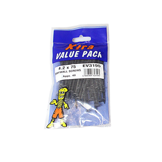 4.2 x 75 Dry Wall Screws Xtra Value 5319 Diy