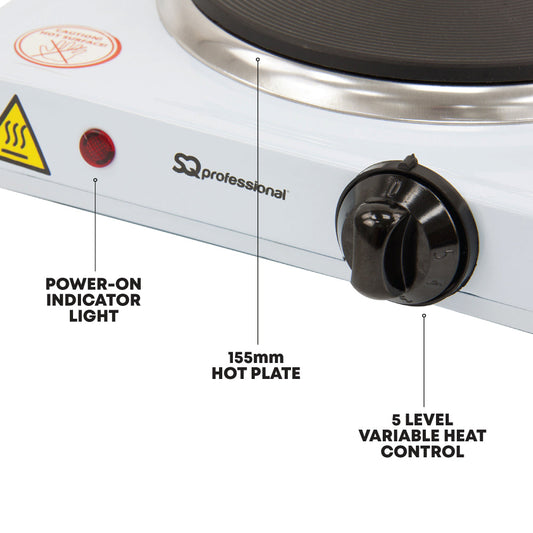 SQ Professional Blitz Hot Plate Hob Single 1000W P99204 / 4011 A