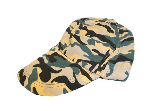 Camouflage Army Print Baseball Cap One Size Assorted Colours 4314