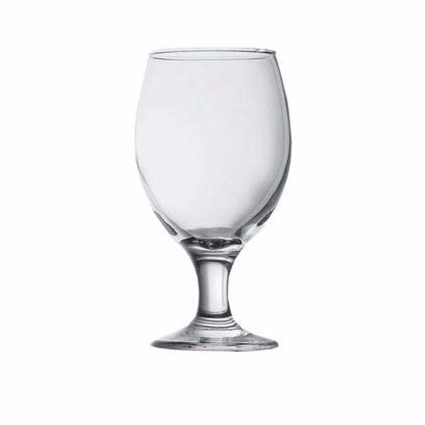 6 Pack of clear glass beer glass, drinking glass fancy beer glass 400ml 44417 9224