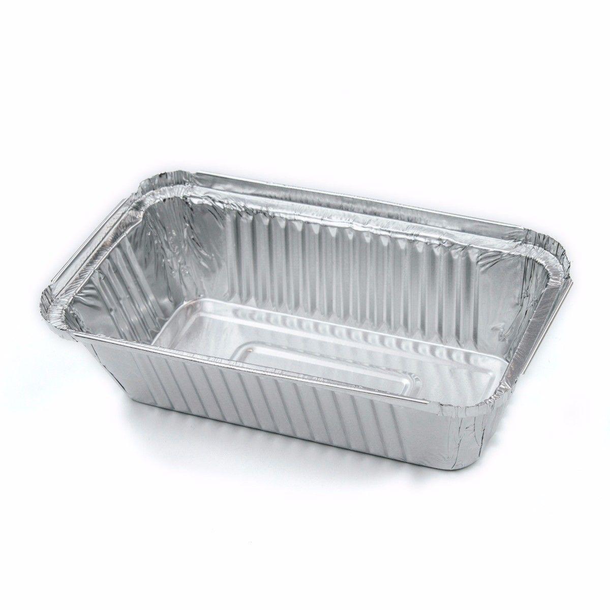Aluminium Foil Containers with Lids 8.5 x 6 x 2" Pack of 3 SK28147