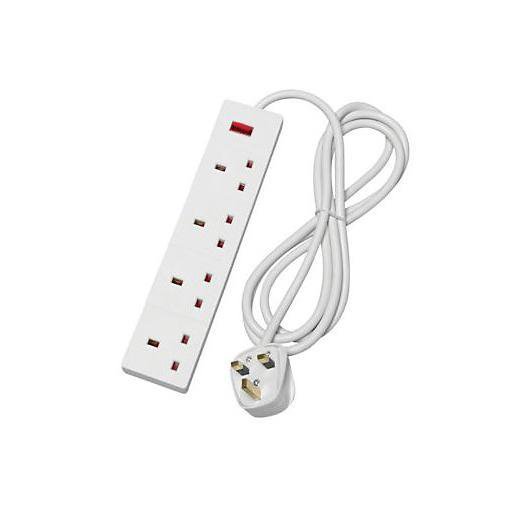 4 Gang Standard Extension Lead 1 Metre PIF2047 / EXT1027 A