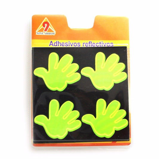 Adhesive Reflectors Neon Smiley Face And Hand Print 1838 A