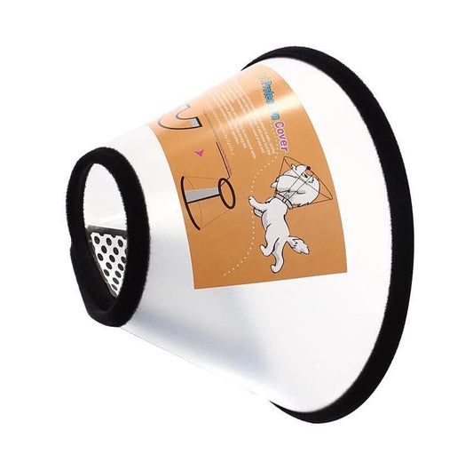 Pet Dog Plastic Adjustable Cone Collar 50 / 25 cm 5581