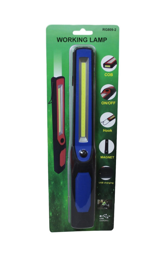USB Charging Cob Flashlight With Hook Magnetic Camping Flashlight 30cm 5839