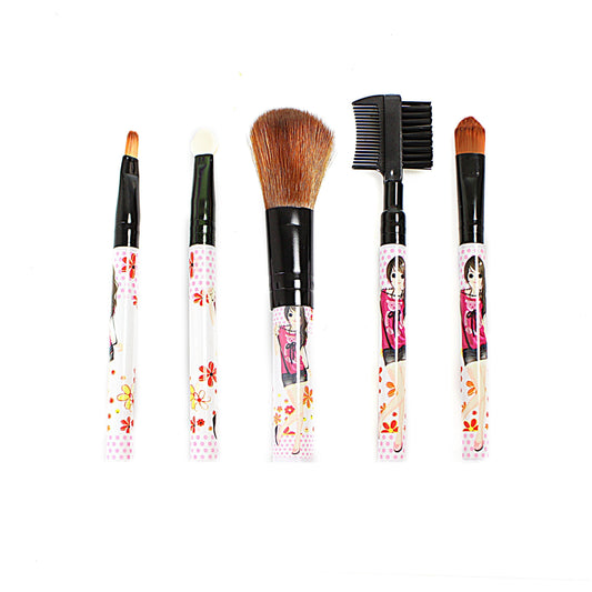 Makeup Cosmetic Brush Set 5 Piece Assorted Designs 2236