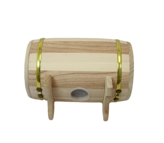 Wooden Treasure Box Style Money Box Deposit Box Gold Rim Vintage Style 11cm x 7cm 6101