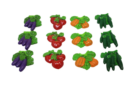 Fridge Magnet Vegetable Designs 8 cm Assorted Designs 6109