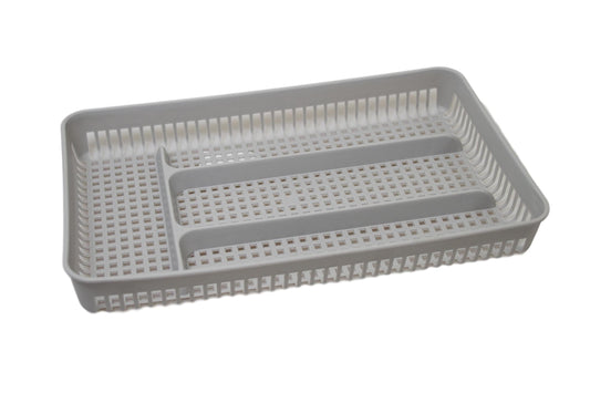 Plastic Cutlery Tray Cream Sink Rack Storage Tray 29cm x 18cm 6151