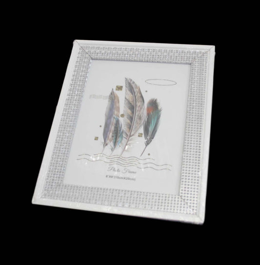 Silver / Gold Sparkly Photo Frame 15 x 20 cm Assorted Colours 6227