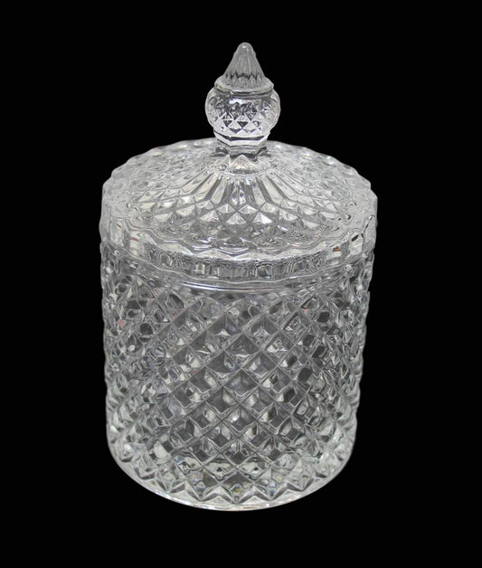 Crystal Glass Jar Sweets Sugar Glassware 10 x 8.5 cm 6315 A