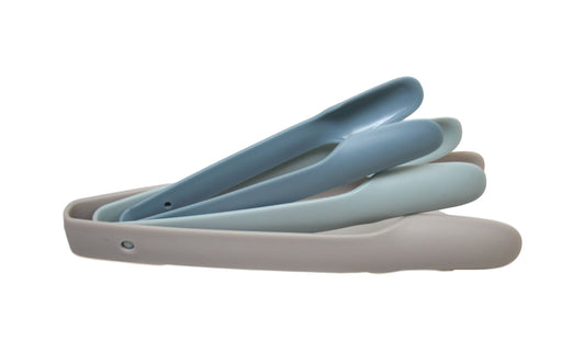 Plastic Kitchen BBQ Salad Food Serving Tongs Pack of 3 Assorted Colours 6415 A