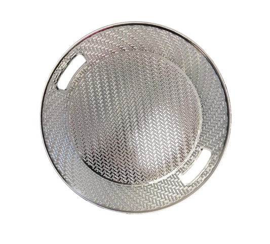 Plastic Round Serving Tray Patterned Design 26 cm Assorted Colours 6817