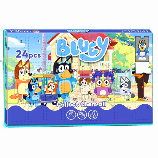 Bluey Advent Calendar includes 24 Toy Figurines