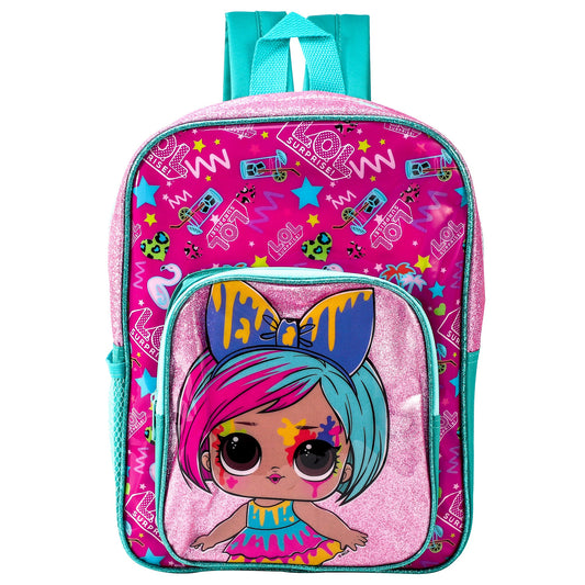 LOL Style Backpack Kids Deluxe Rucksack with Zips & Adjustable Straps