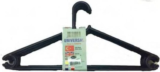 Plastic Wardrobe Clothes Hangers Pack of 6 Assorted Colours H0271