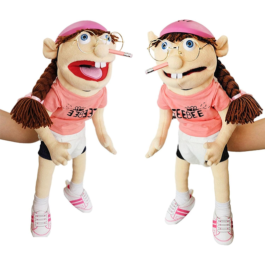 Jeffy Feebee Hand Puppet Soft Stuffed Plush Toy Doll