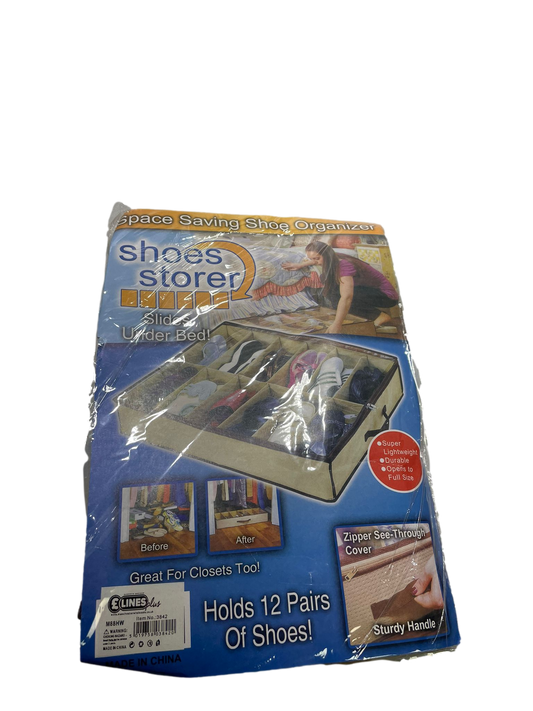 Shoe Storage Organiser Space Saver Under Bed Storage Holds 12 Pairs 3842