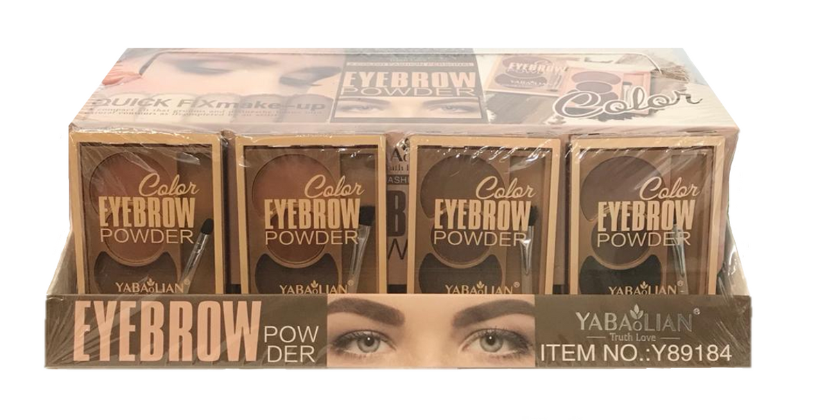 Yabaolian Eyebrow Powder Palette Assorted Colours Box of 24 Y89184