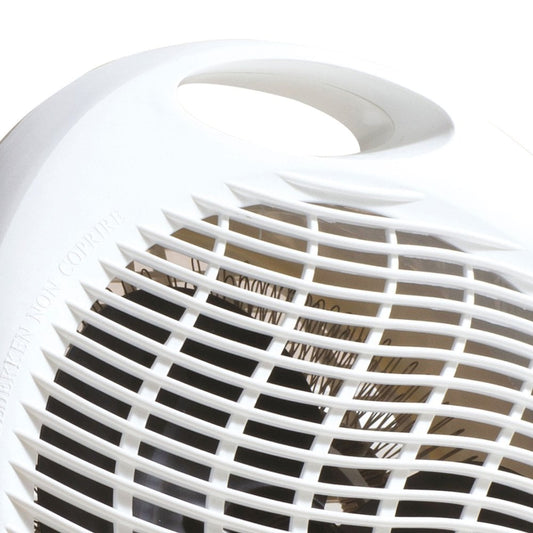 Daewoo Plastic Upright Fan Heater 2000W White HEA1926 A W25