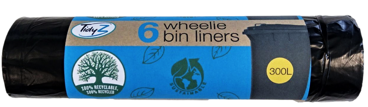Wheelie Bin Liners 300L Pack of 6 B0517