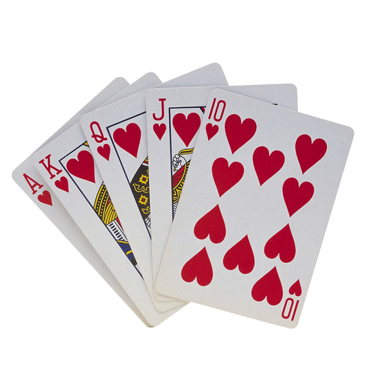 2 Pack Vegas Style Plastic Playing Cards with 3 Dice 1734 A