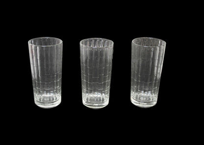 Azur Tumbler Drinking Glass Façade Design 9oz Pack of 3 P19119FA3PK