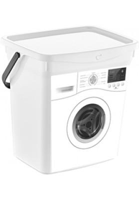 HOBBY Q-Box Washing Machine Printed Design Laundry Detergent Storage Box 6 Litre Assorted Colours 081084