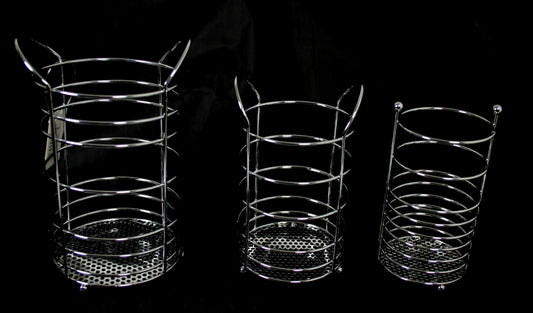 Metal Cutlery Holder Basket Set of 3 Assorted Sizes 0876