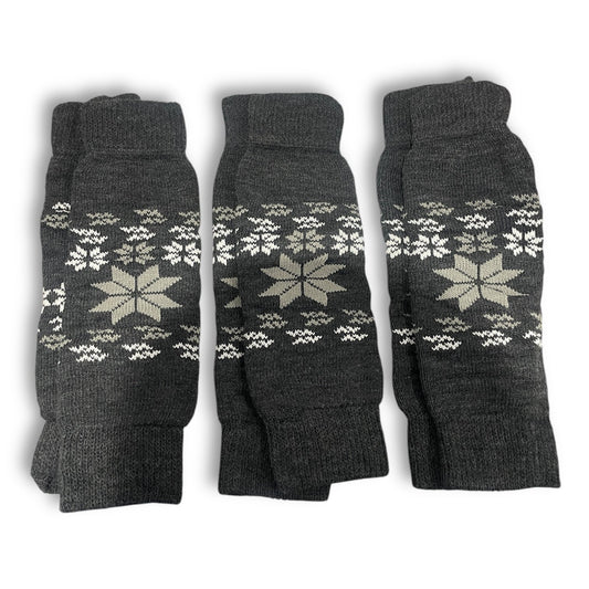 3 Pack of Leg Warmers SockSnob - Grey
