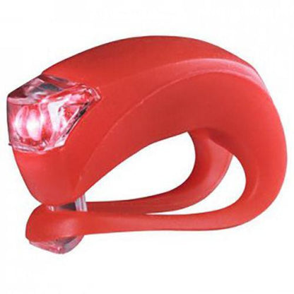 2 LED Light Set Silicone Bike Lights Flexible Waterproof Red / White 3410 A