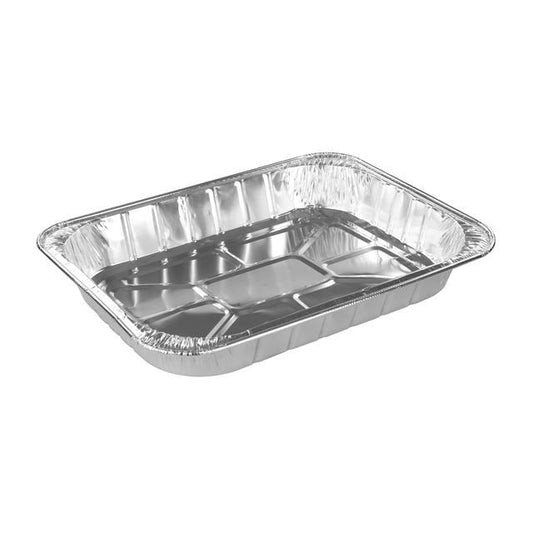 Disposable Rectangular Aluminium Foil Roasting Tray 43 x 32 x 8 cm 12156C / FT2
