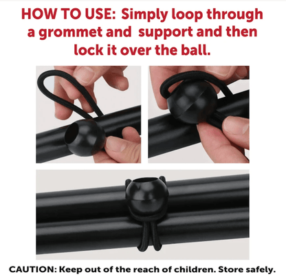 4'' Ball Bungee Set 10 Piece Set 10cm 1132