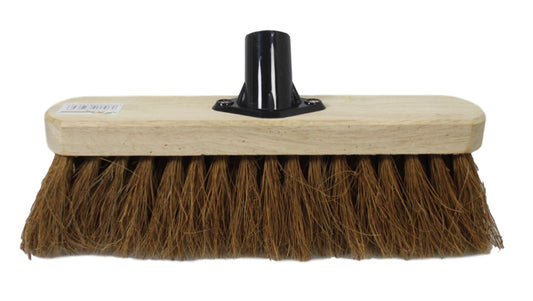 12" Soft Coco Garden Wooden Broom Brush Head BHC290B1