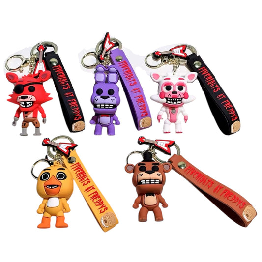 Five Nights At Freddy’s FNAF Freddybear Freddy Fazbear Style 3D Silicone Keychain Keyring Pendant