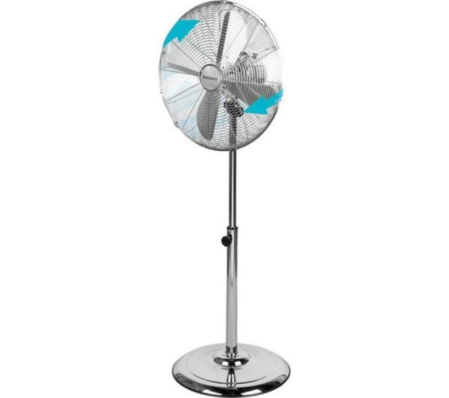 16" Inch Metal Chrome Round Floor Standing Fan SF16M