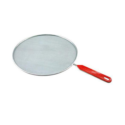 Metal Mesh Splatter Screen Cover Guard with Handle 29 cm Silver 2744