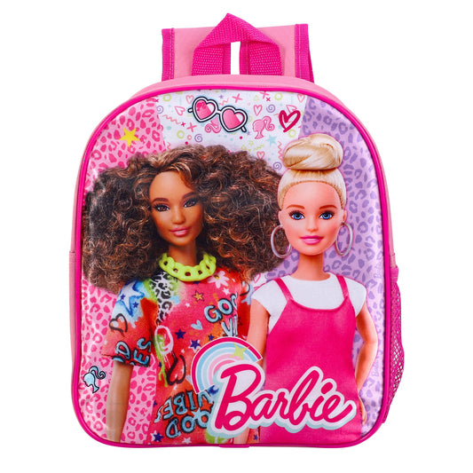 Barbie Dolls Style Backpack Kids Premium Standard Rucksack with Zip & Adjustable Straps