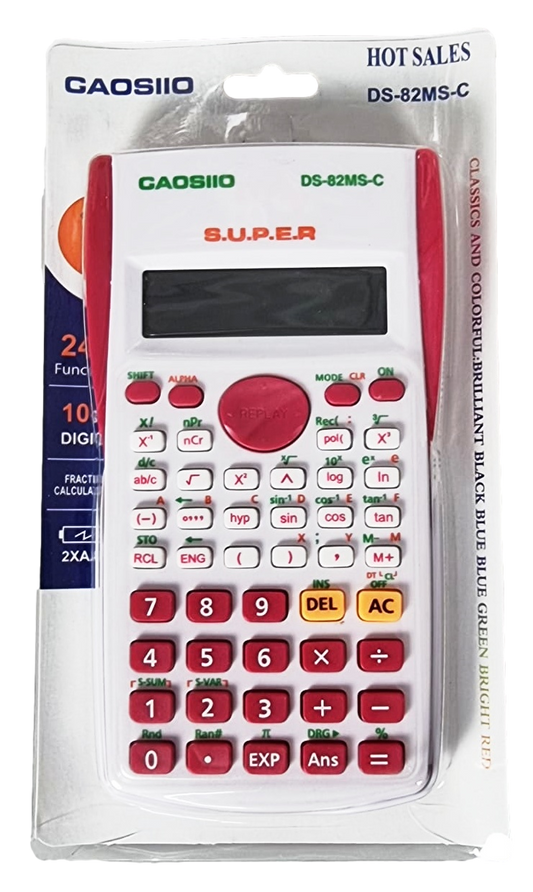 Plastic Scientific Calculator Assorted Colours 0706