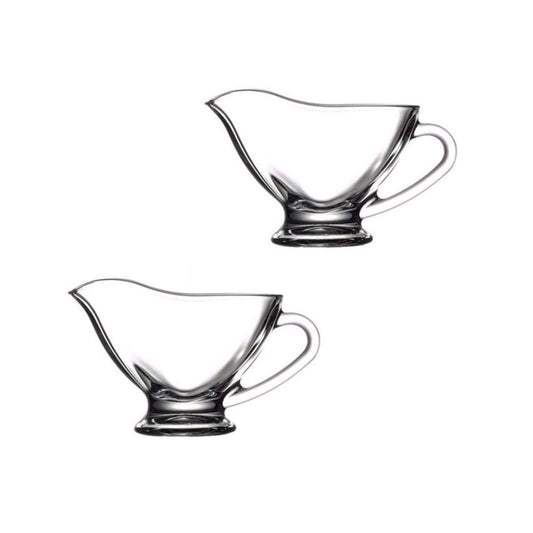 PB Small Glass Sauce Gravy Boats 83ml Pack of 2 55002
