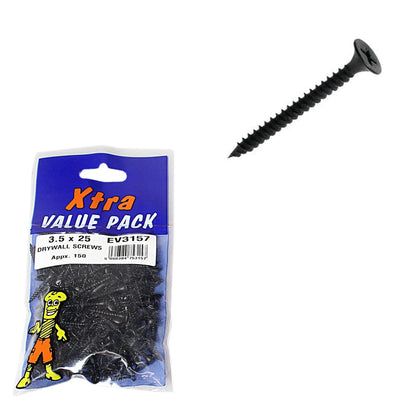 3.5 x 25 Dry Wall Screws Xtra Value Diy 5315