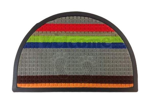 Welcome Door Mat Foot Design Polypropylene Approx 40 x 60cm 3074