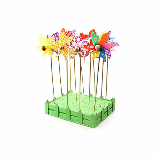 Plastic Colourful Windmill Pinwheel Wind Spinner x1 Outdoor Garden Party Decor 2118