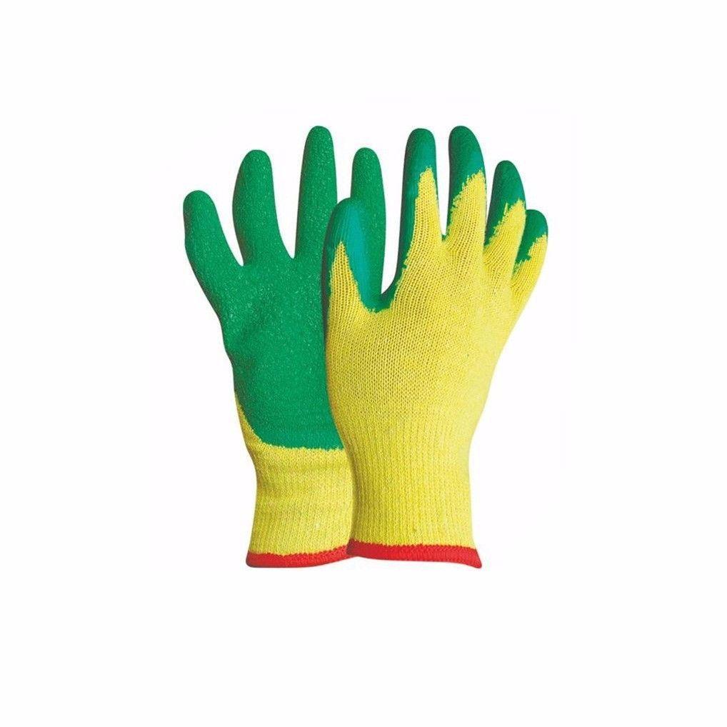 Work Gloves Safety Personal Protect Gloves 1 Pair Yellow Green 0780 A