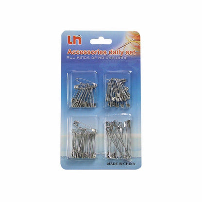 Pack of Metal Sewing Safety Pins Assorted Sizes 0645 A