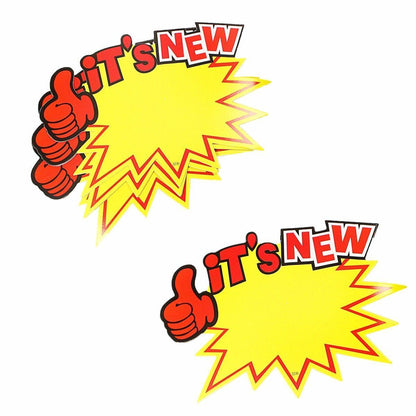 Discount Labels ''iT’s NEW'' Labels for New Items and New Prices Pack of 10  4906