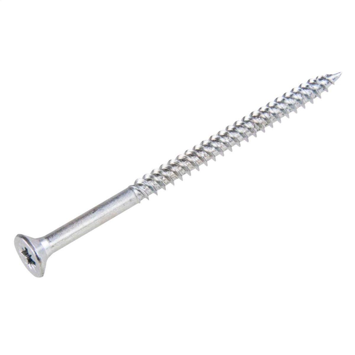 10 x 3 Pozi Countersunk Hardened Twin Thread Wood Screws Zinc Plated Pack of 35 0164