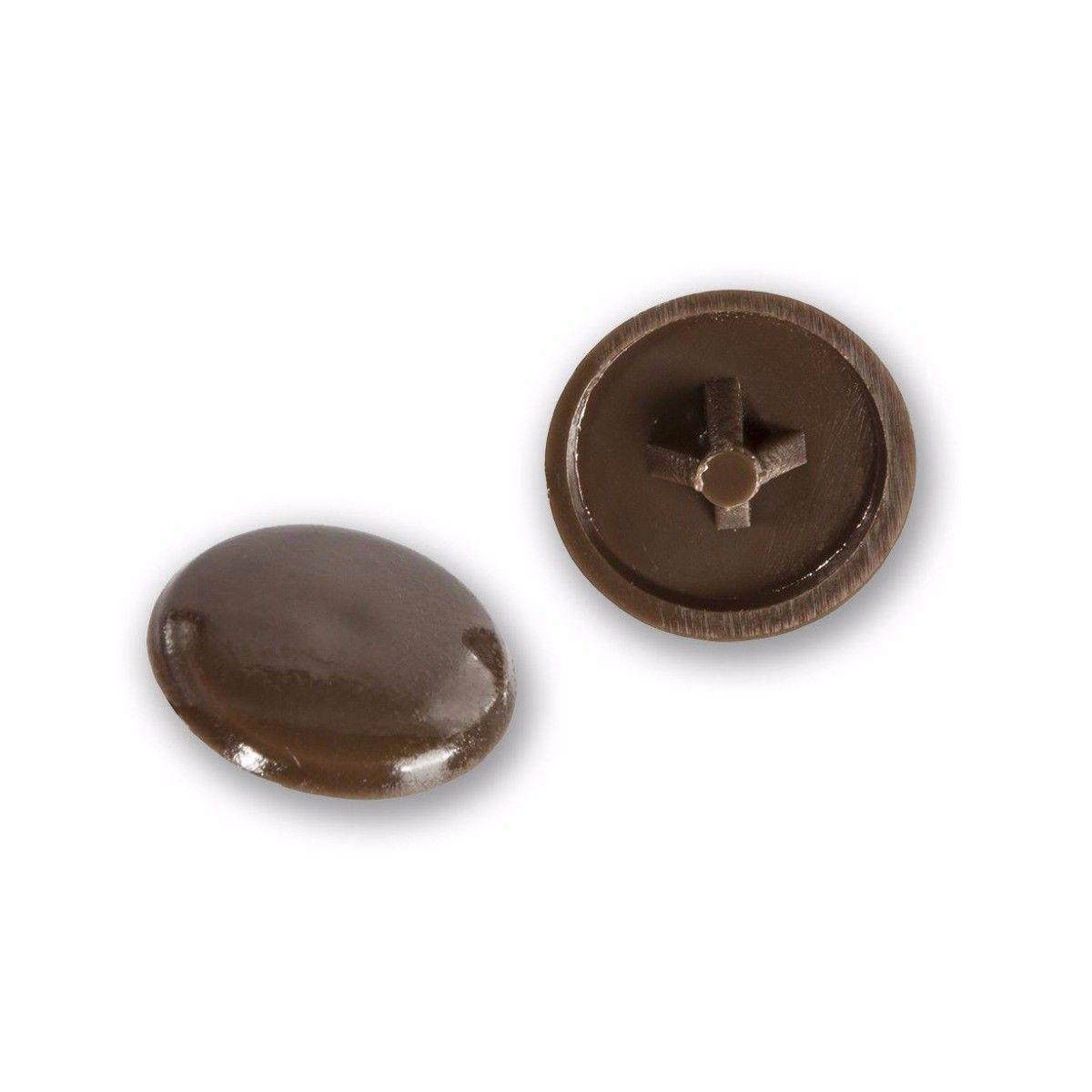 60 x Pozi Screw Caps Cover Brown Pack Of 60 DIY 3066